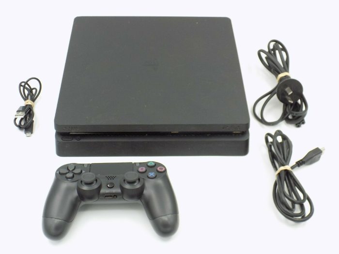 Consola Playstation 4 PS4 Slim + Mando + HDMI + cables de alimentación y carga – Image 1