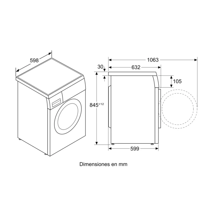 Lavadora Balay 9 kg / 1.200 rpm con AquaControl Plus - 3TS993BT – Image 3